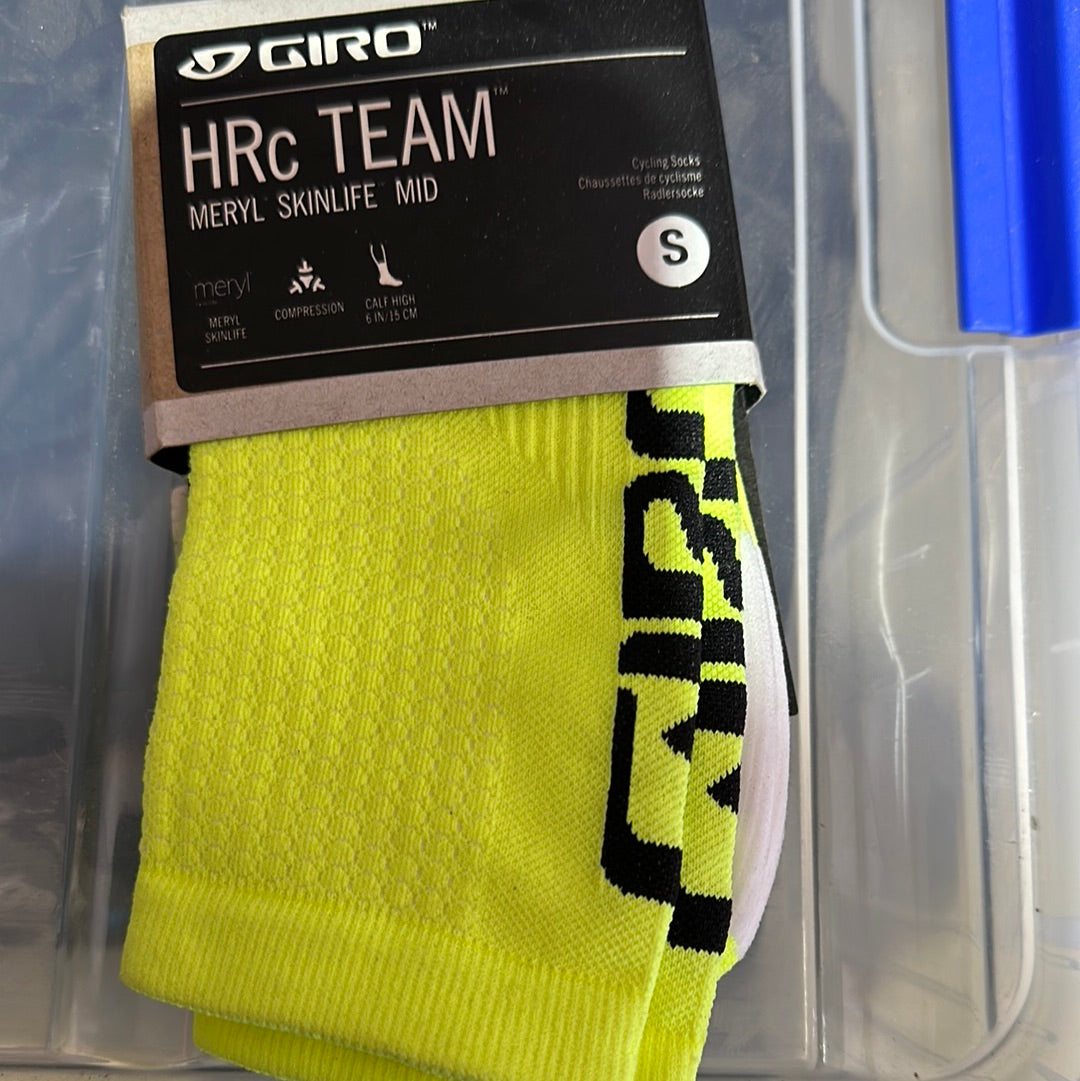 Giro HRC hi Team Sock - Yellow - Small