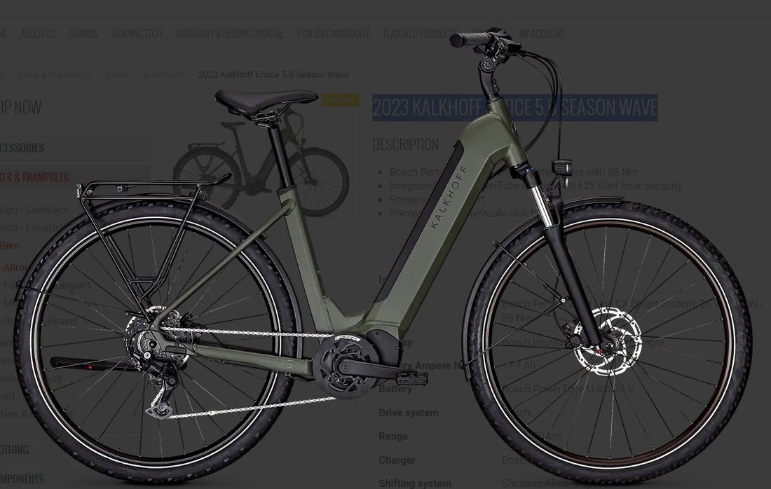 Kalkhoff K23 Entice 5.B Season Urbangreen Wave 625Wh (Medium 48)