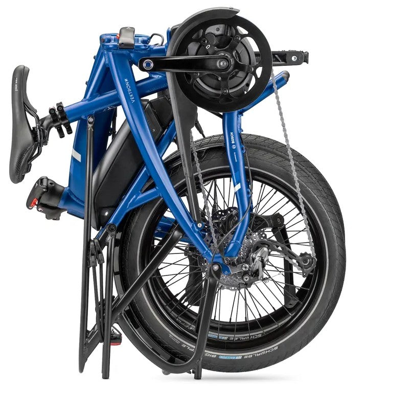 Tern E-Bike Vektron Q9 20 Blue Blue Silver 9s Bosch Active Plus 400wh 32kph