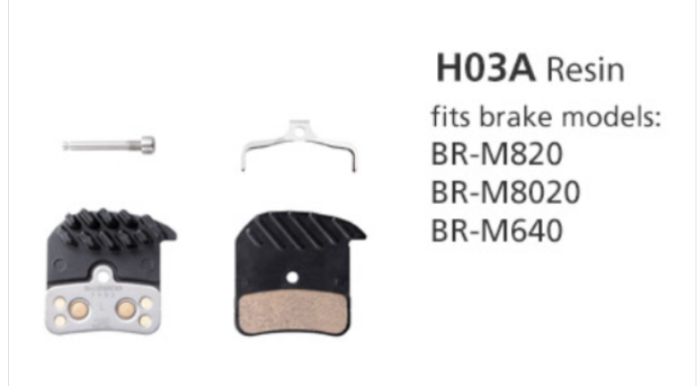 Shimano H03A Resin Pad W/Fin &amp; Spring