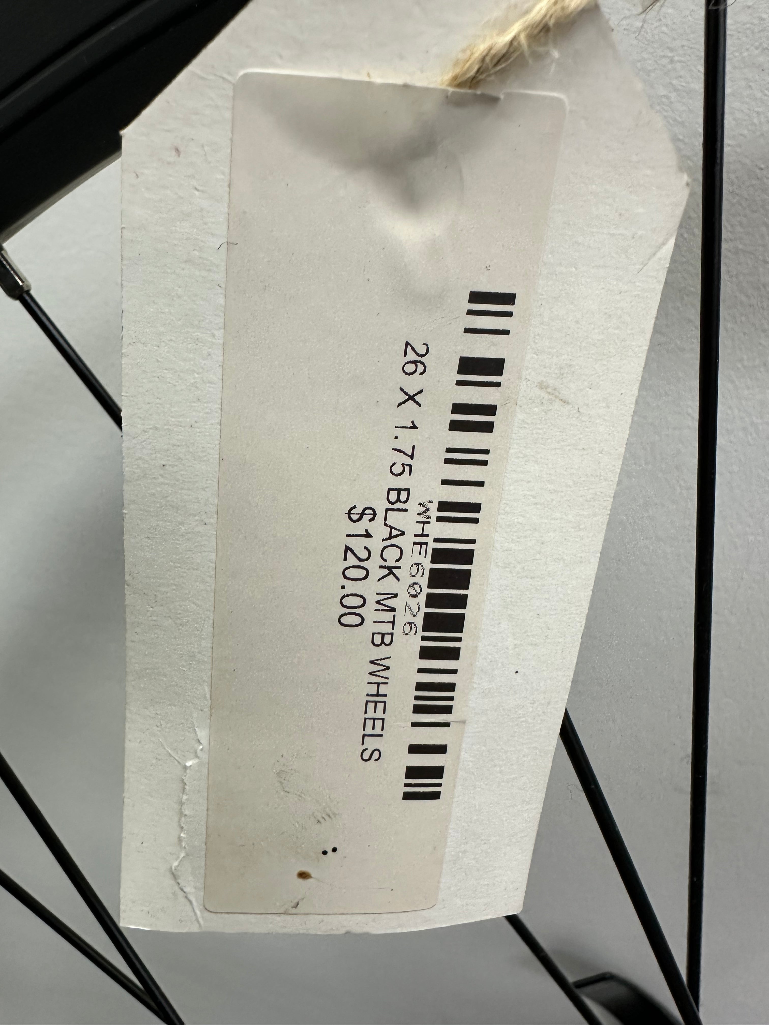 RR 26X1.75 7SP CASS AL RIM QR BLK WHEEL